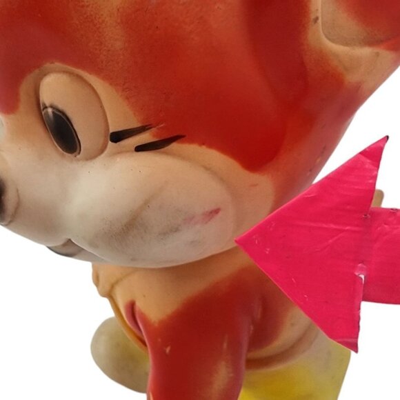 Vintage Tom and Jerry Squeaky Jerry Mouse 9" Kitschy Toy 1960s - Picture 7 of 11